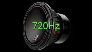 Tone frequency 720Hz. Test your hearing! speakers/headphones/subwoofer