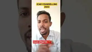 #icar_counselling_2022 #icarupdates #icar #shorts #icar_latest_updates #agrocareer #counselling