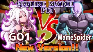 【DBFZ】GO1 VS Mamespider OFFLINE MATCH FT5 New Version!!