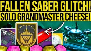 New GRANDMASTER GLITCH! Solo FALLEN SABER Nightfall, Fast FARM & Easy Cheese | Destiny 2 Witch Queen
