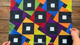 Modern Quilt Block Tutorial for Beginners | Colorful Patchwork