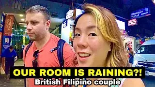 Our room is raining⁉️ Lub d Manila to Mitsuyado Sei Men Makati. LCD couple with Filipino family