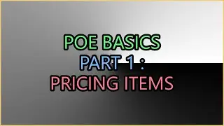 How To Price Items In PoE SC Trade