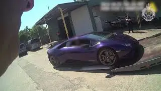Lamborghini seized by police