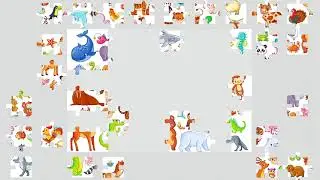 PUZZLE MARINE ANIMALS AND MAMMALS - МОРСКИЕ ЖИВОТНЫЕ И МЛЕКОПИТАЮЩИЕ ПАЗЛЫ | МУЛЬТИК ДЛЯ ДЕТЕЙ