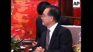 Brazil's president Lula visits, meets Chinese premier Wen