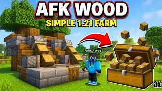 UNLIMITED Wood Farm for MCPE 1.21! 🌳 (Easy & AFK)
