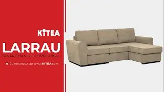 ​KITEA &ndash; CANAPE-LIT LARRAU CONVERTIBLE AVEC RANGEMENT