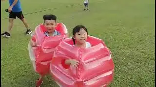 Inflatable Bubble Bumper Ball Kids Body Bubble Ball Bumper Bopper Toy Grassland Play Outdoor Game