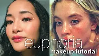 Euphoria Makeup Tutorial | cassie&rsquo;s rhinestone look for hooded asian eyes (season 2 ep 1)