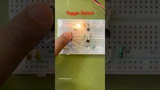 Toggle Switch using BJTs #electronics #switch