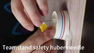 how does safety huber needle work