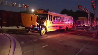 Medical Doctor first on scene to bus, train crash