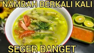 RESEP SOTO CEKER AYAM PALING SIMPLE || KUAH KUNING NYA SEGAR ENAK BANGET CEKERNYA EMPUK TANPA PRESTO