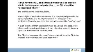 Global Interpreter Lock in Python