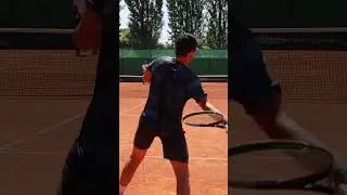 Tennis Pro Training in Italy | Volley and Forehand #tennis #workout #sports