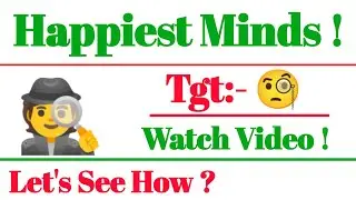 Happiest minds  | Happiest minds share target |