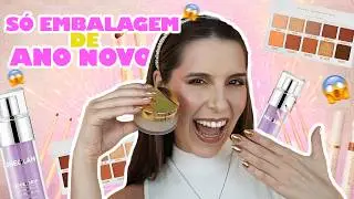 MAQUIAGEM USANDO APENAS EMBALAGENS NAS CORES DO ANO NOVO  - será que deu certo??