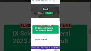 How check Karachi board 9th class result 2023 - how check bsek 9 class result 2023 - bsek SSC result