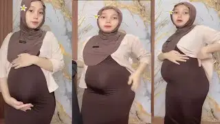 Pregnant women selling work uniforms in hijab are addictive #vlonghijaber