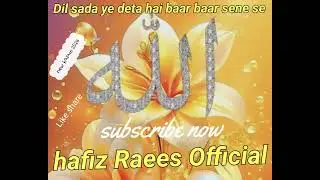January 2026Dil sada ye deta hai by Hafiz Raees noori Like subscribe share zarur karen💚#islamicmusic