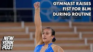 Costa Rican gymnast skirts Olympics&rsquo; protest ban with raised fist for BLM | New York Post