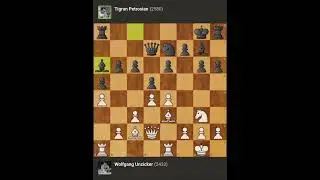 Wolfgang Unzicker vs Tigran Petrosian || Chess Olympaid • Varna - Bulgaria, 1962.