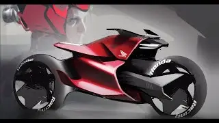 Honda motorcycle sketch tutorial