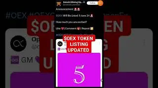 OEX Token Listing Update #crypto #buffalonetwork