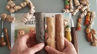 WHITTLING A MINIATURE CHARACTER , RELAXING ART