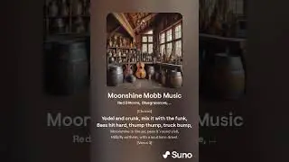 Moonshine Mobb Music #shorts #suno #reddirtcore #bluegrasscore #bumpkinboombap #yodelcrunk