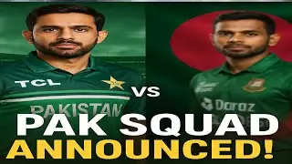 Pakistan squad for Series vs Bangladesh | Big names dropped
