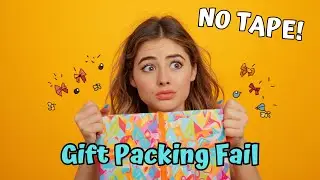 Bestie ka Gift&hellip;Bina Tape ke kaise pack karein 😂