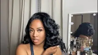 Easy Vintage Hair Tutorial| $16 Half wig Edition | Curls Kinks N Co Rain Maker | The Britney B