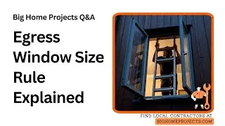 Egress Window 5.7 Sqft Rule Sill 44in Ladder