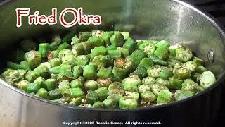 This Is How I Like My Fried Okra #okra #friedokra #hotwatercornbread