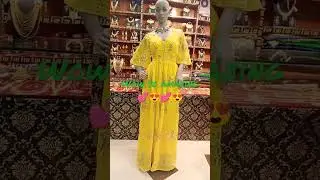 Beautiful Jorjet gown /dress/party wear/ indo western/yellow Dress😍😍😍