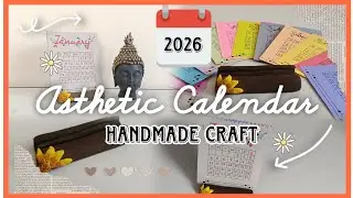 🤩How To Make New Year Calender🗓️ 2026 |DIY Asthetic Handmade ✍️Desk Calendar Using Mould it caly