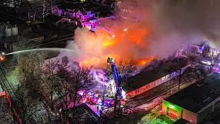 *MASSIVE 5TH ALARM FIRE* Roselle Park | 5th Alarm Warehouse Fire | Valley Rd | 01-01-26
