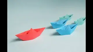 How to make an easy paper boat / Paper boat / Origami boat / arts and crafts
