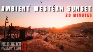 Chilled Old West Ambient Desert Sunset RDR2 | Steam Trains & Eagle Calls