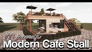 [Minecraft, ASMR] Modern Cafe Stall - speedbuild - cocricot