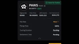 Paws Premarket Price