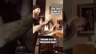 Sometimes a song needs something different like a theremin solo&hellip; #rock #music #studio #recording