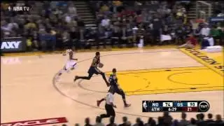 Anthony Davis fast break dunk against Warriors