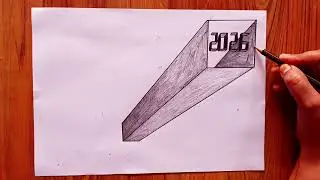 Impossible 3D Drawing 2026 | Standing 3D Pencil Drawing | Easy Trick Art 3D