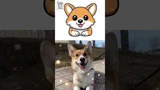 Cute Corgi Dog 🥰 - How To Draw Corgi Dog Cute & Easy ❤️ Cr:  @mr.olliewelshcorgi