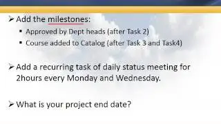 Microsoft Project Example