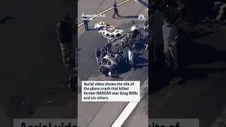 Aerial video shows site of the plane crash that killed former NASCAR star Greg Biffle and six others