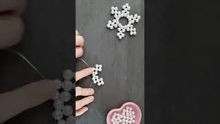 Make Beautiful Pearl Snowflakes For Winter Decorations
